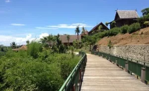 Pamandangan di Taman Nusa Gianyar