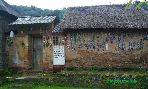 Salah satu rumah warga desa Tenganan