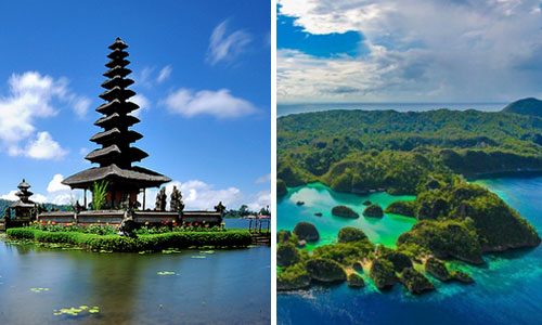 Destinasi wisata terpopuler di Indonesia