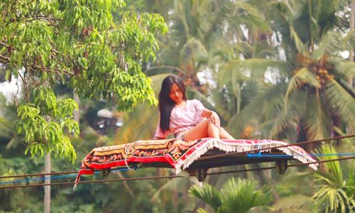 Karpet terbang di Hidden Valley Tunggir Bali